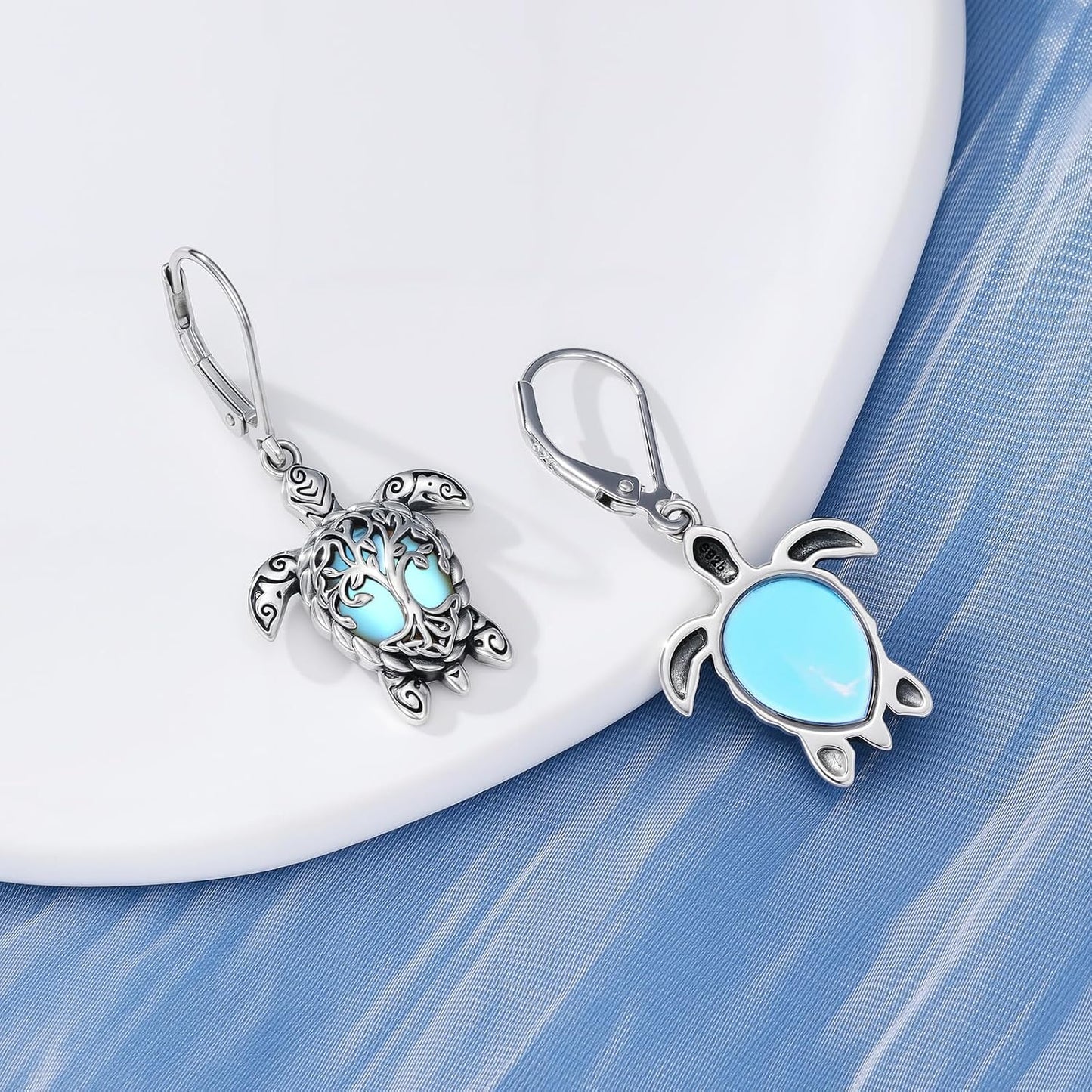 YYB Juego de joyas de tortuga marina para mujer, dije de árbol de l...