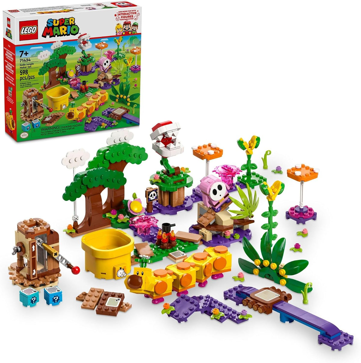 Set de Fabricación de Selva de Soda LEGO Super Mario, Regalo de Cum...