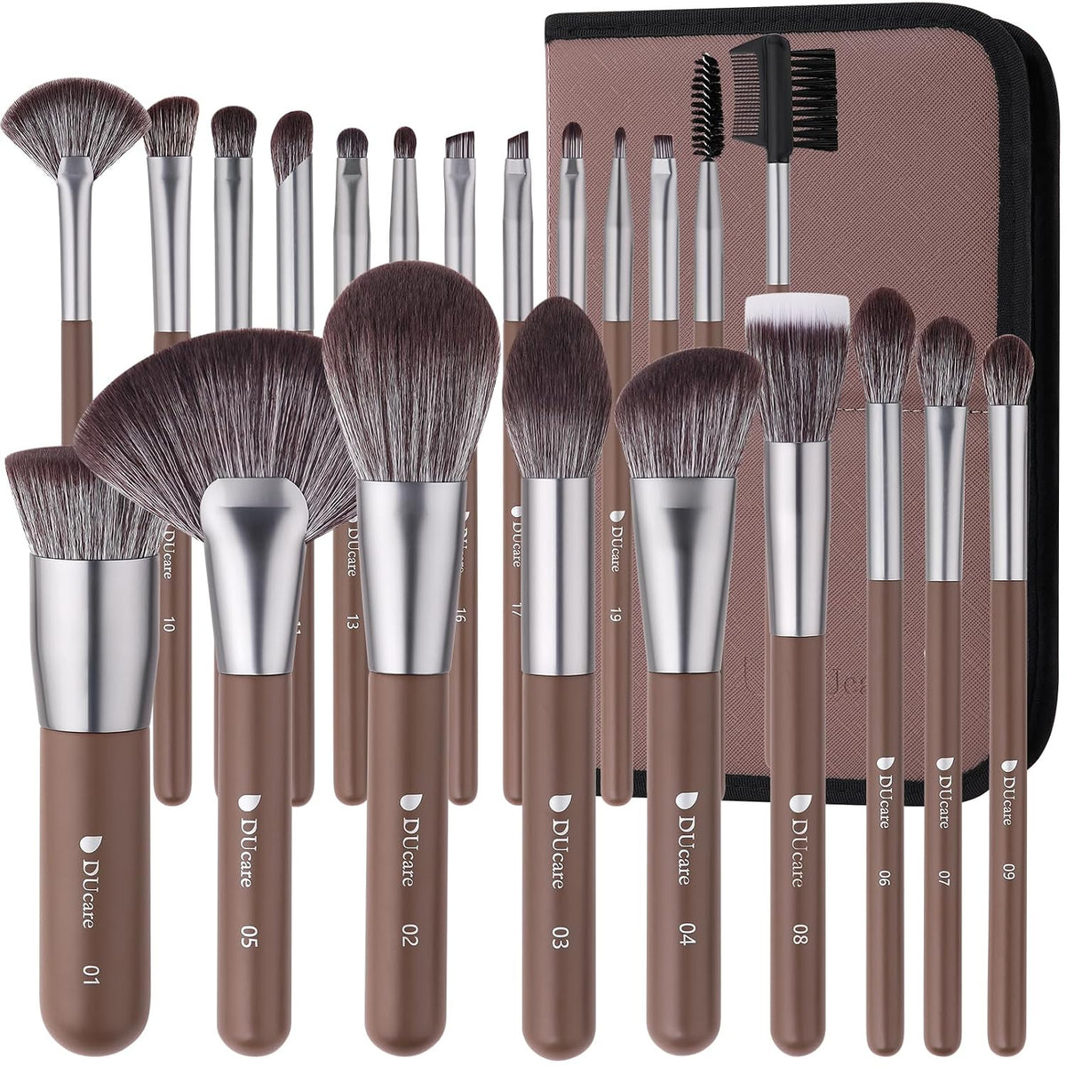 DUcare Juego de 22 brochas de maquillaje profesionales profesionale...