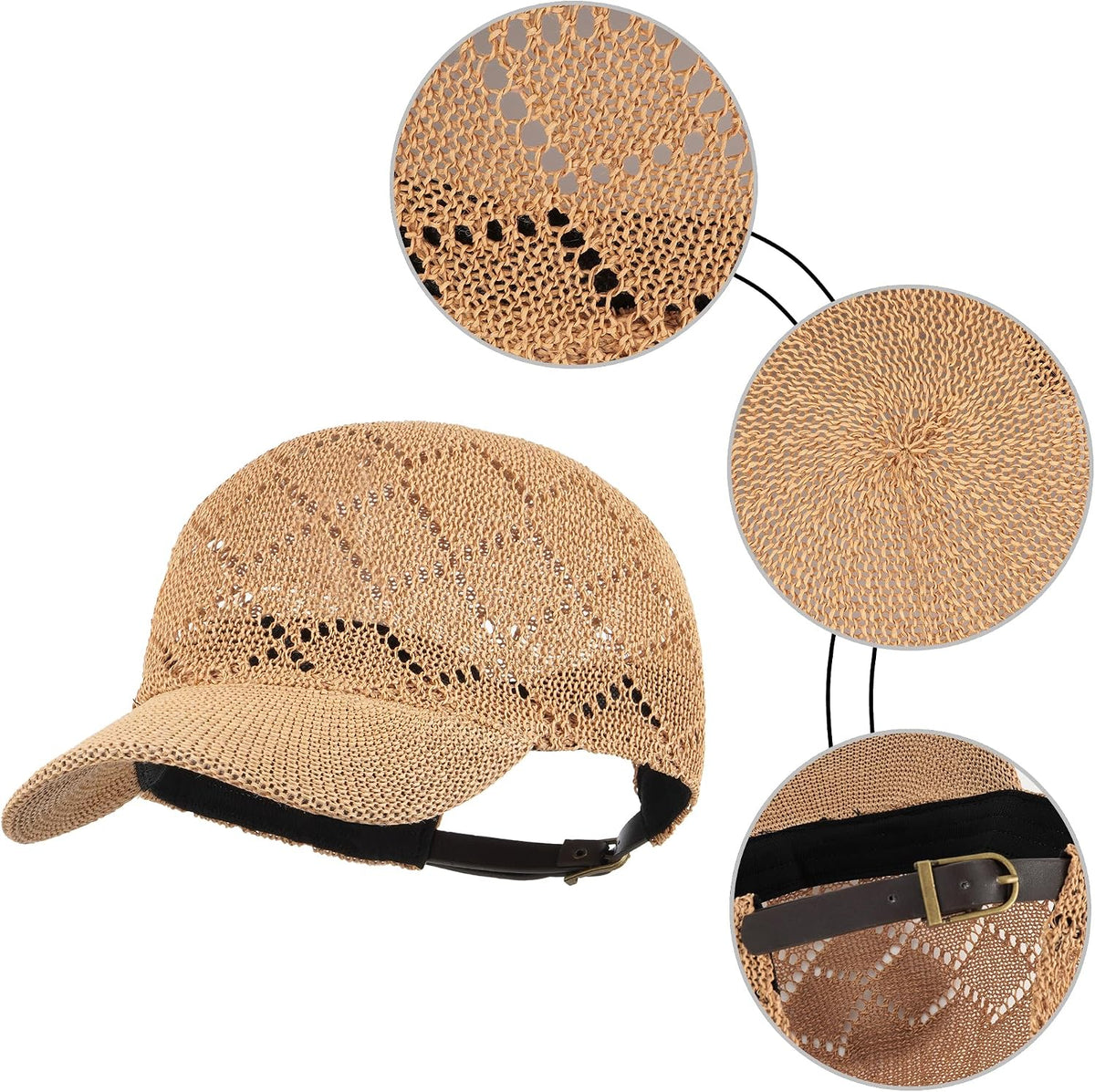 LABANCA Gorras de béisbol de malla para mujer, sombreros de camione...