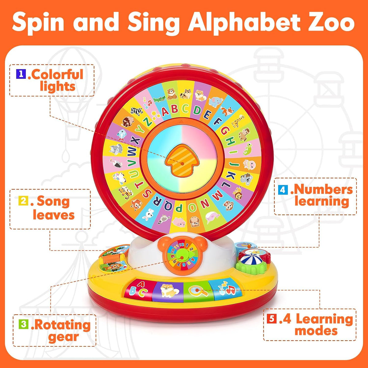 Juguetes de aprendizaje para niños pequeños de 1 a 3 años, zoológic...