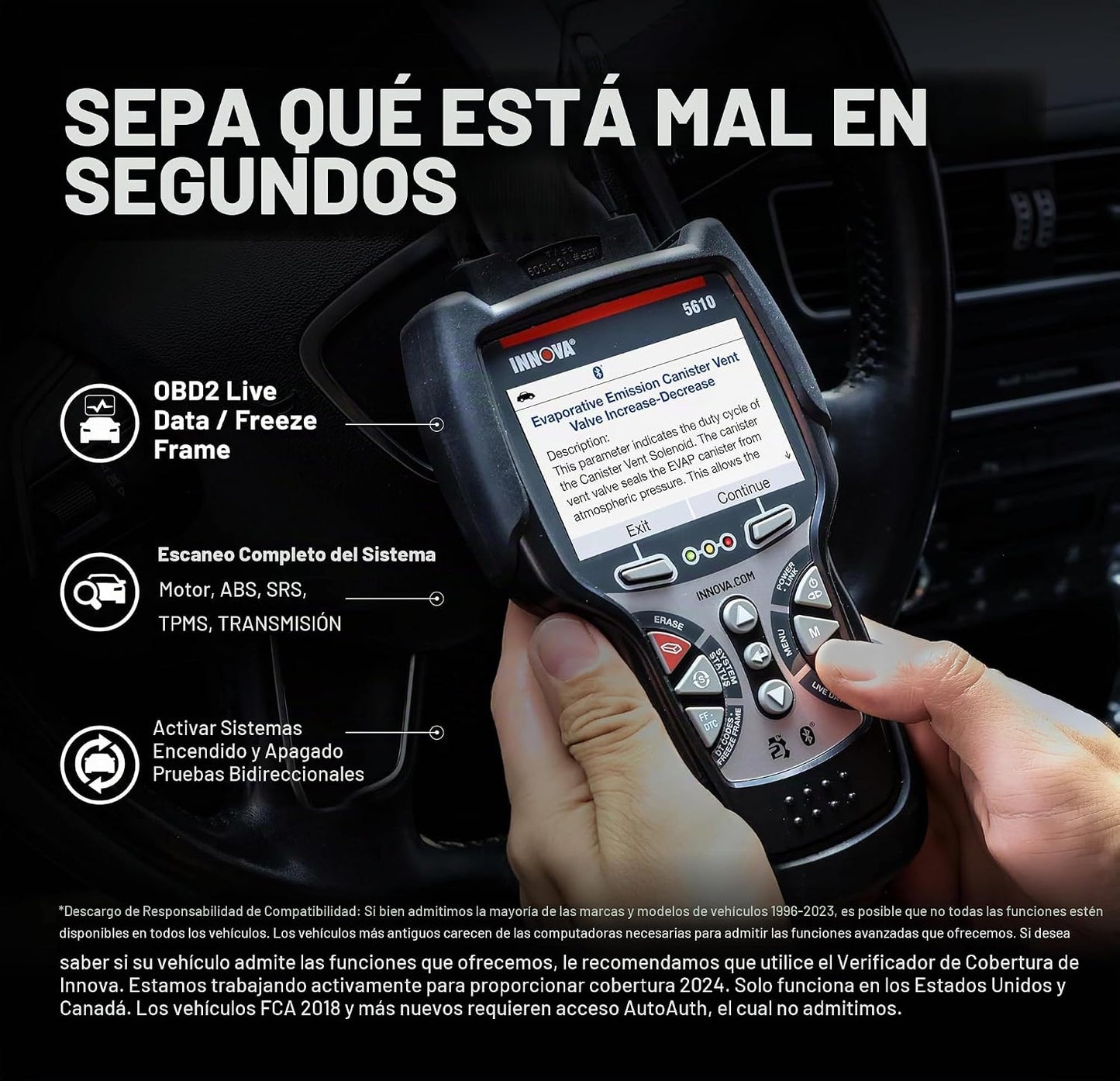 Innova 5610 OBD2 Herramienta de escaneo bidireccional - Comprende t...
