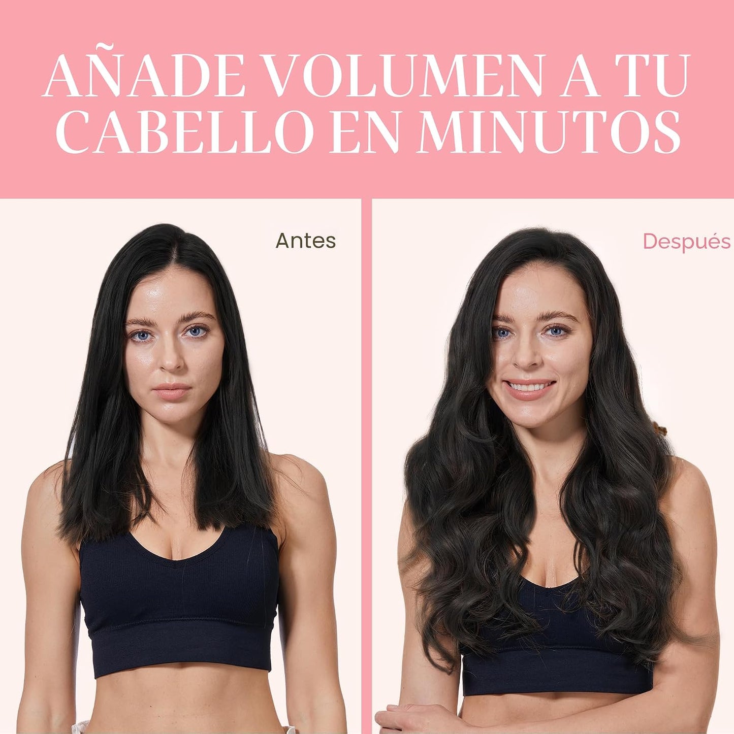 GOO GOO - Extensiones de cabello humano natural y real con clip, ex...