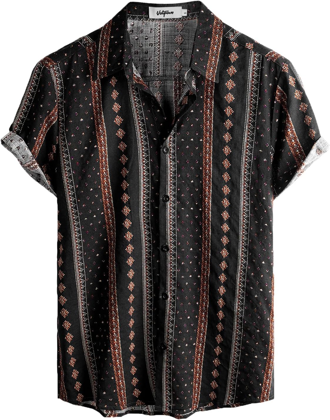 VATPAVE Camisas florales hawaianas casuales para hombre, de manga c...