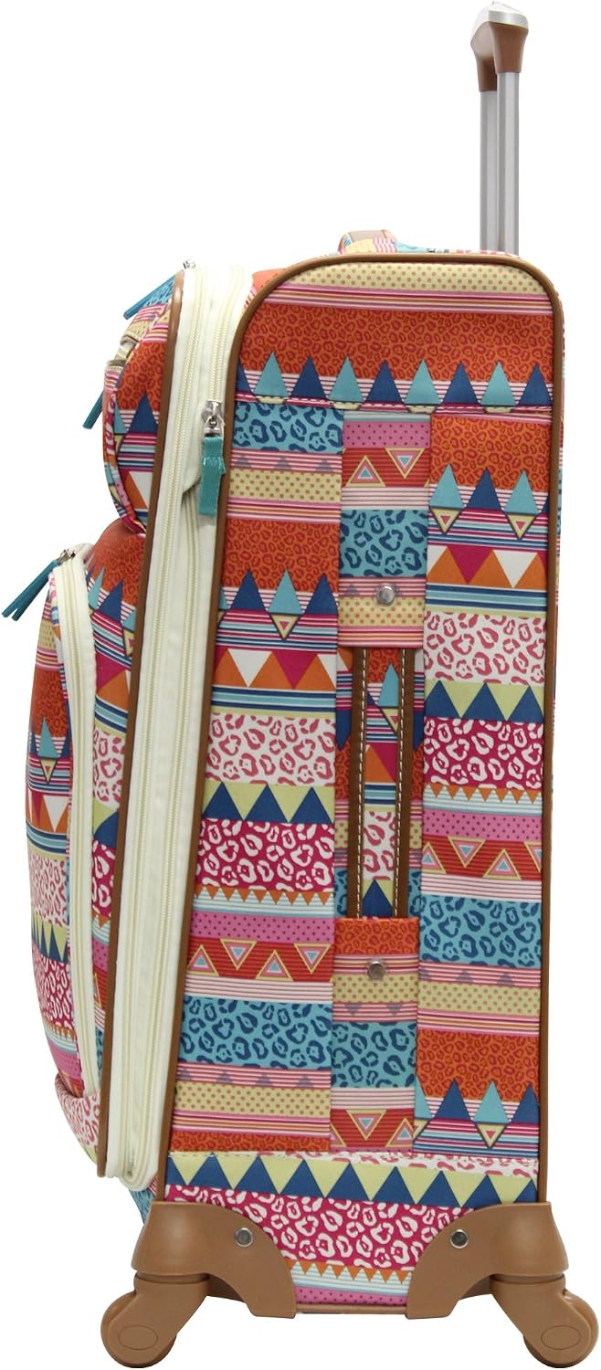 Lily Bloom - Equipaje con diseño estampado de 24 pulgadas, maleta s...