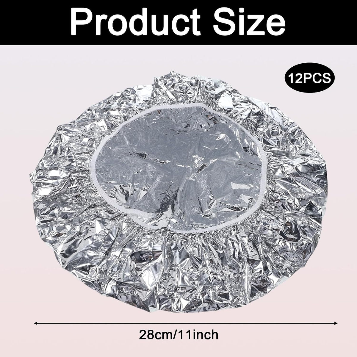 12 Uds. Tapa térmica reutilizable de papel de aluminio para acondic...