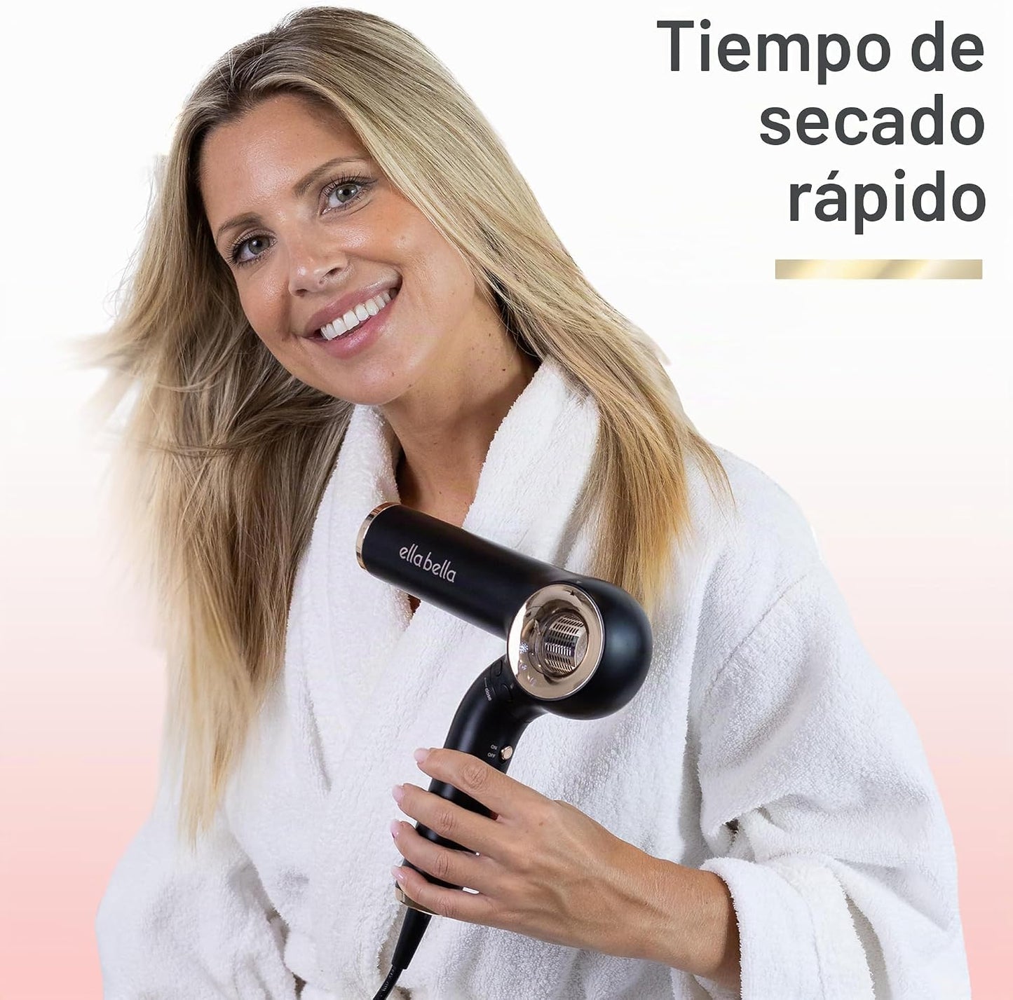 ELLA BELLA® Secador de pelo iónico profesional (plegable) \u2022 Se...