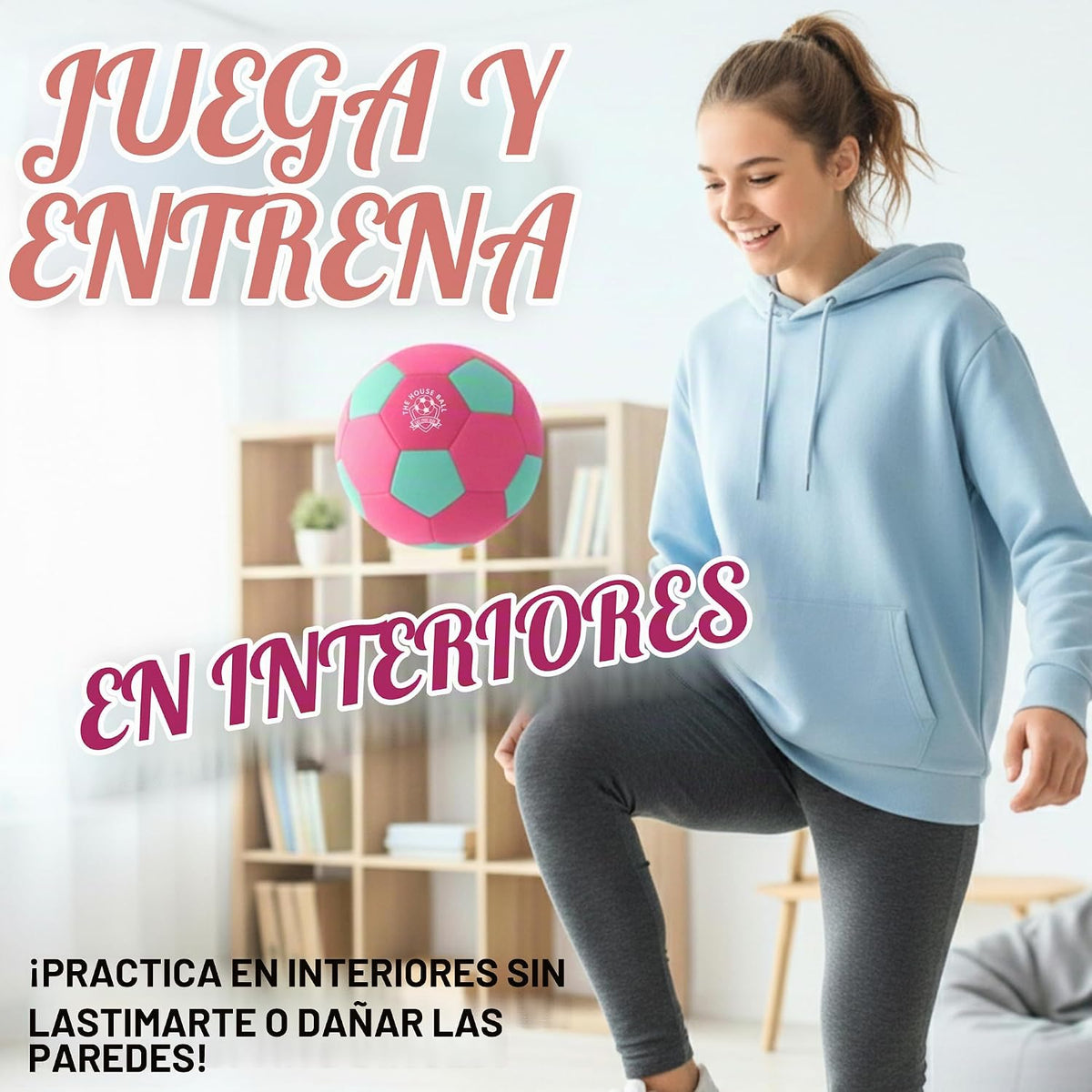 The House Ball - La pelota de fútbol original suave y segura para i...
