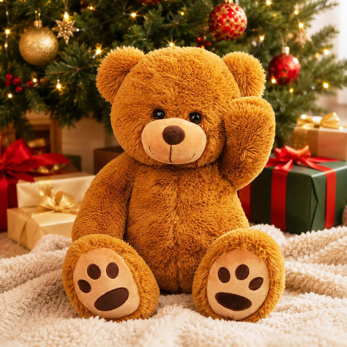 LotFancy Oso de peluche, peluche suave de 20 pulgadas, color marrón...