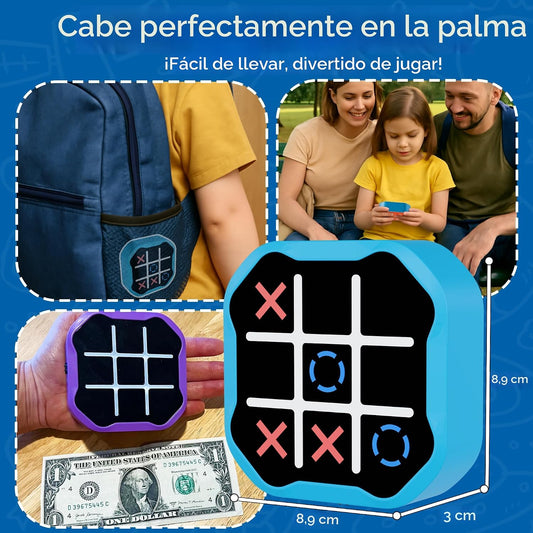 MASSRT Juego electrónico 3 en 1 de Tic Tac Toe, Juego digital de Ti...