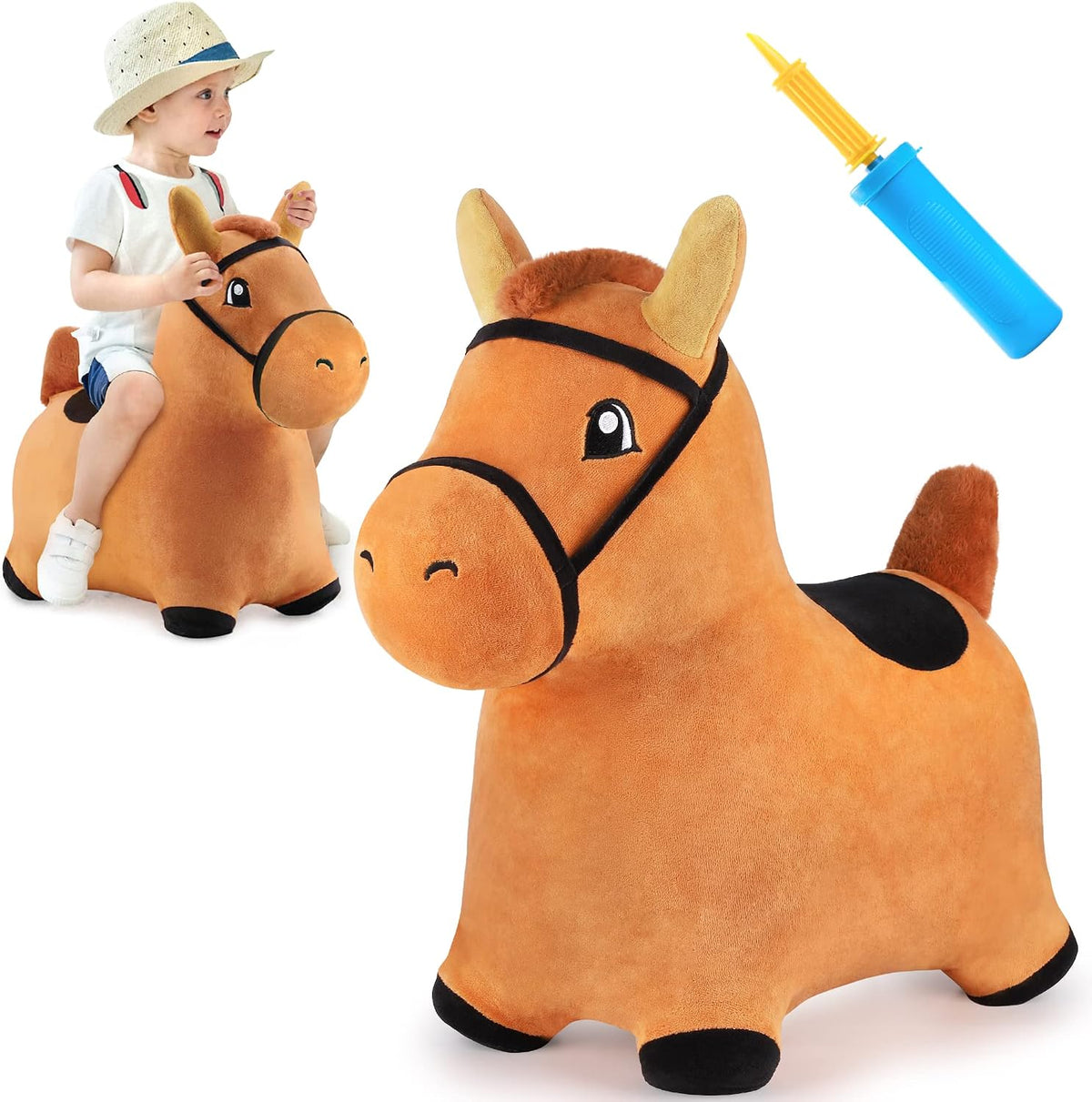 Hopping Horse, iPlay, iLearn caballo saltarín, inflable, juguetes d...