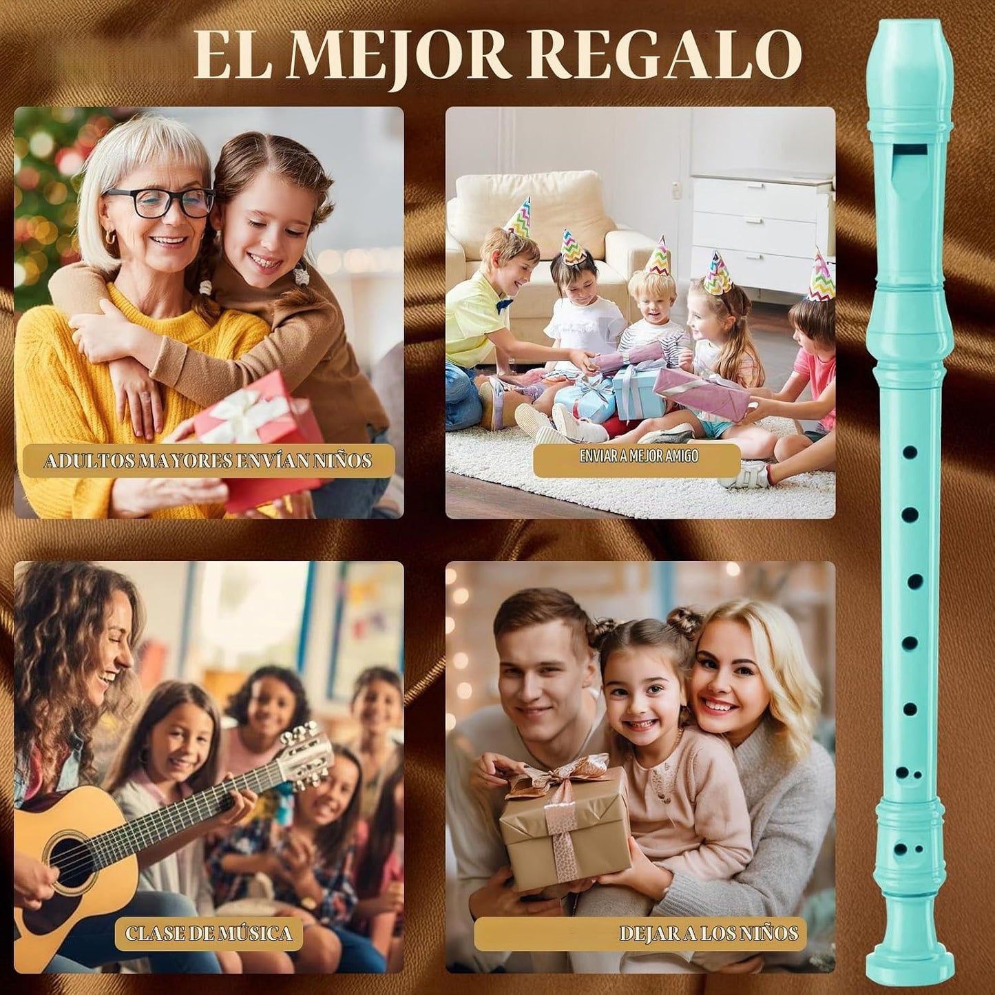 Yop-yes Instrumento Recorder para Principiantes Niños Adultos, Reco...