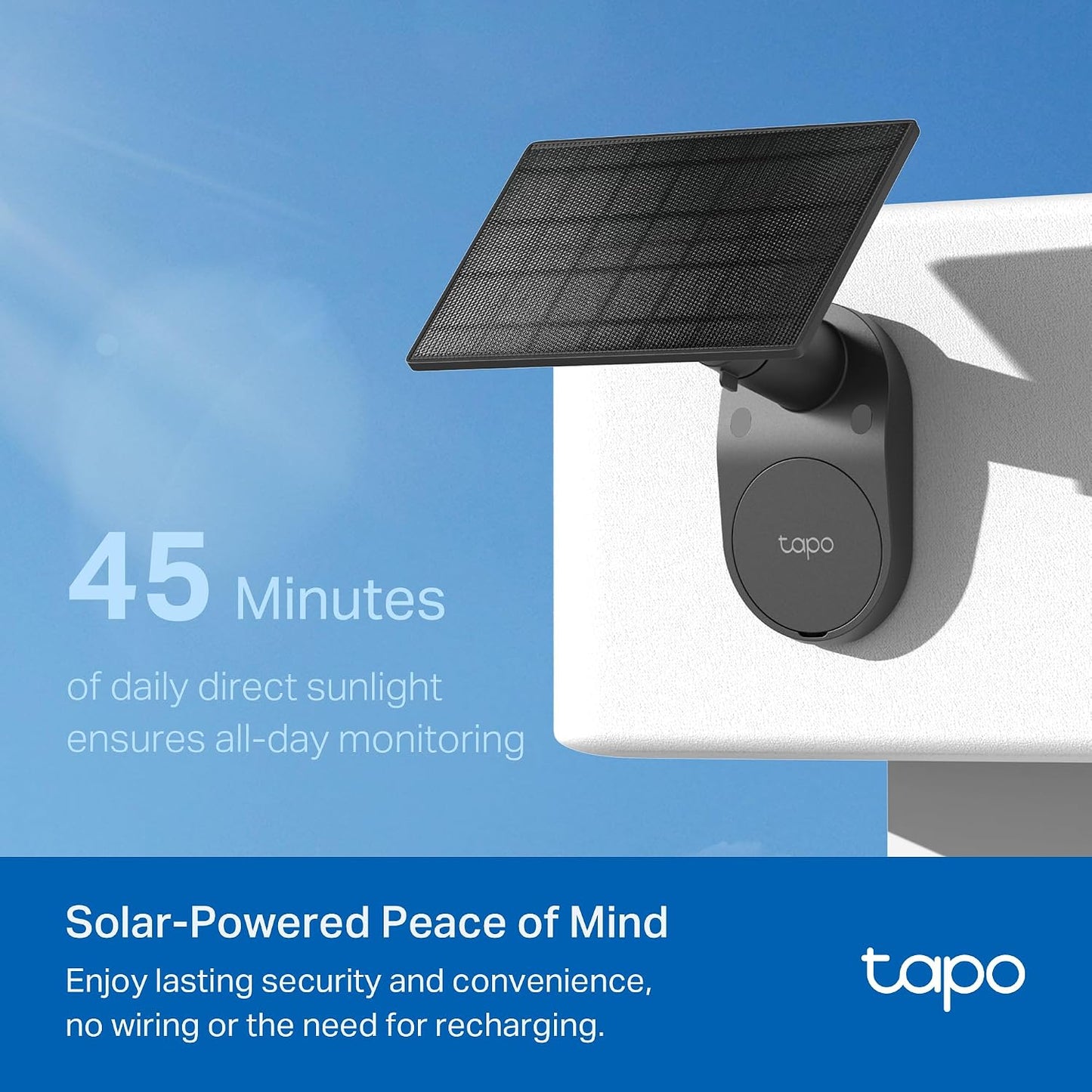 Tapo Cámara de seguridad inalámbrica para exteriores SolarCam 1080p...