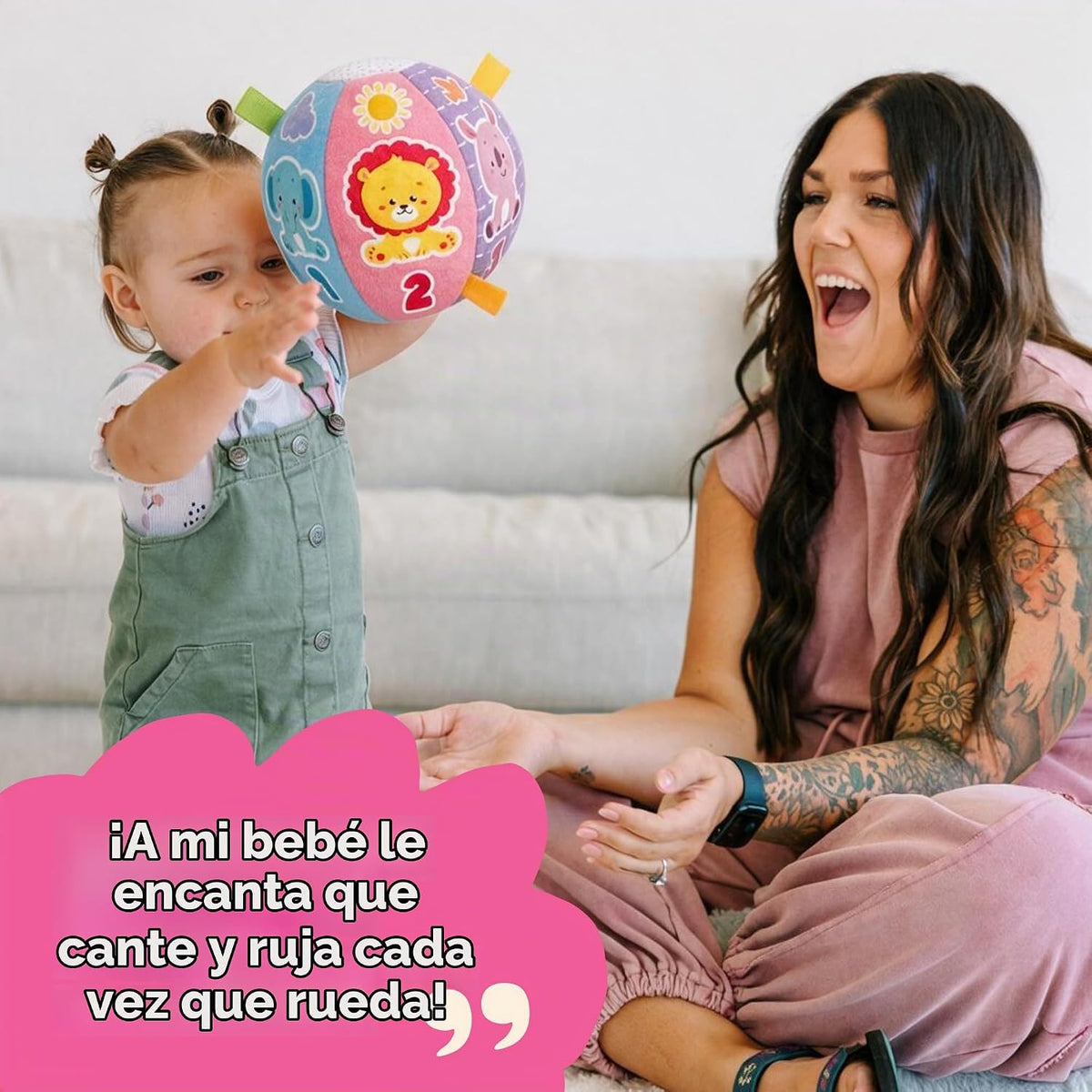 Move2Play, Pelota de bebé hilarantemente interactiva con música y e...