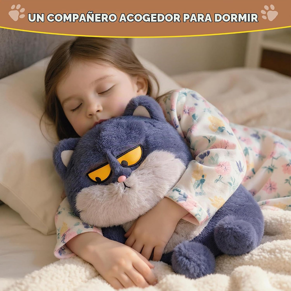 Riverwar Juguete de peluche de gato gruñón, lindo regalo grande de...