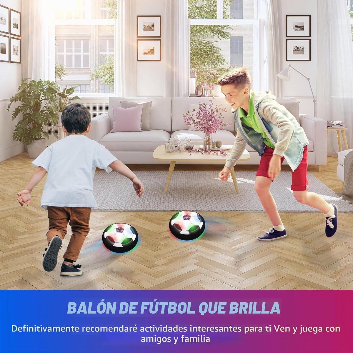 Pelota de fútbol LED Hover Juguetes para niños - Luces LED Hover So...