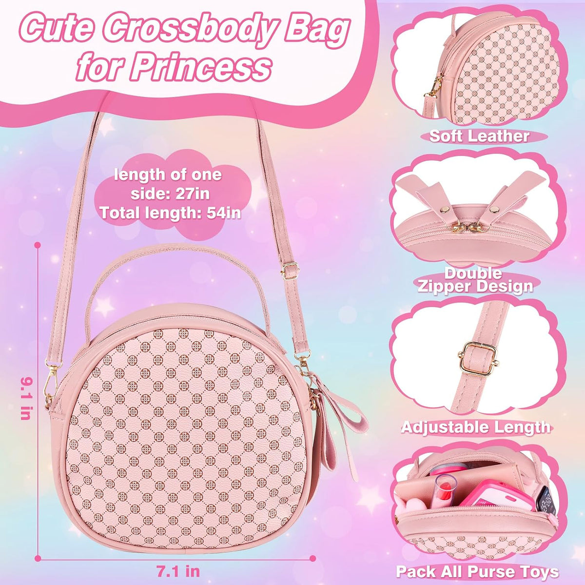 Bolsa de juguete para niñas pequeñas, 40 unidades con juguetes de p...