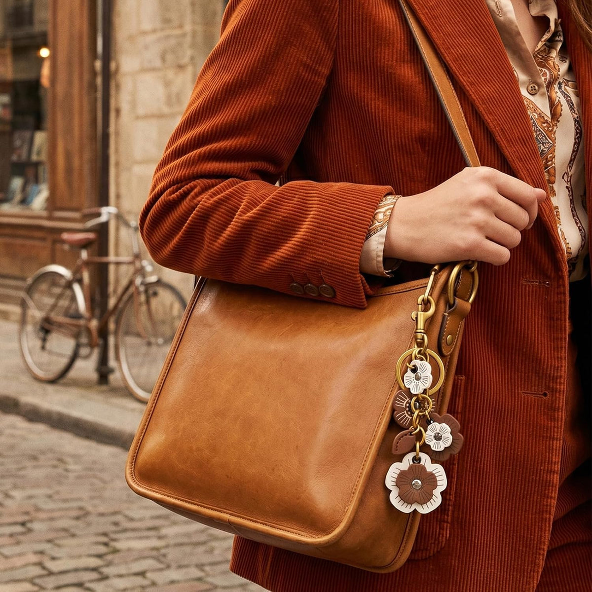 Angyape-dijes para bolso de flores para mujer, dijes para bolsos, l...