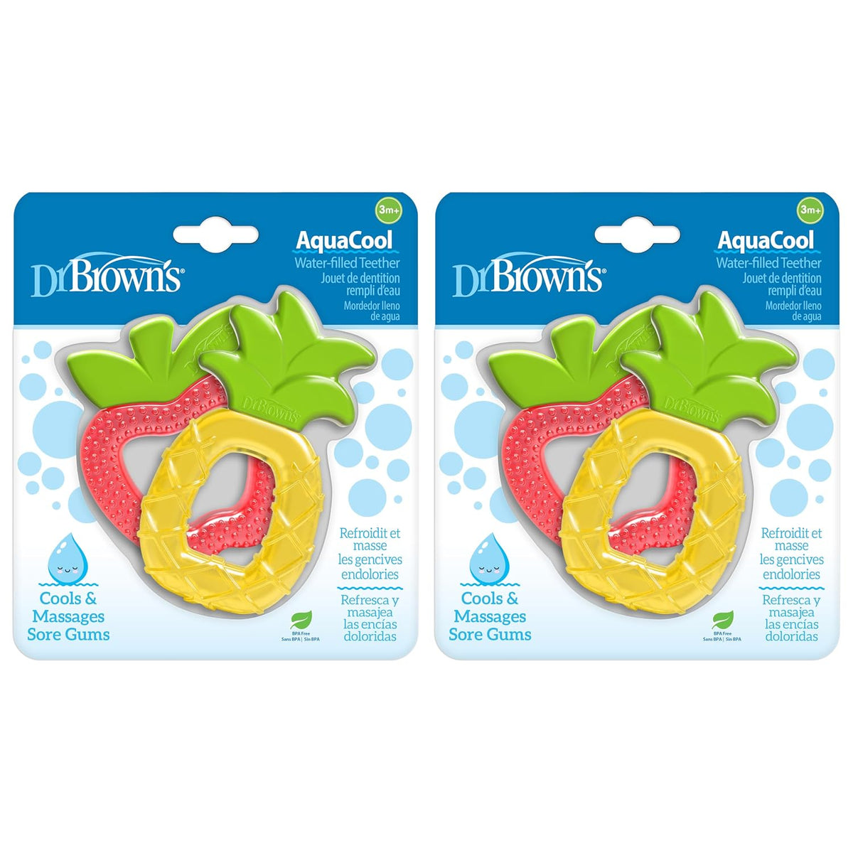 Dr. Brown's AquaCool - Mordedor para bebé con agua fría, juguet...