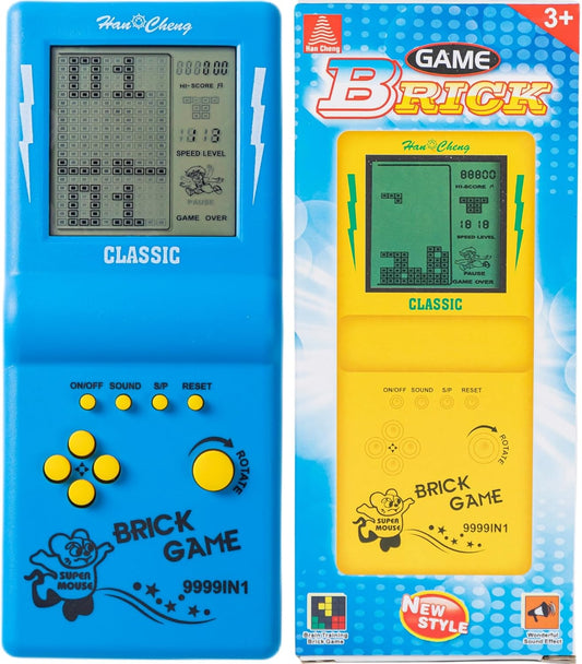 Nbguigdstr Consola de juegos de ladrillo de mano retro, juego de ta...