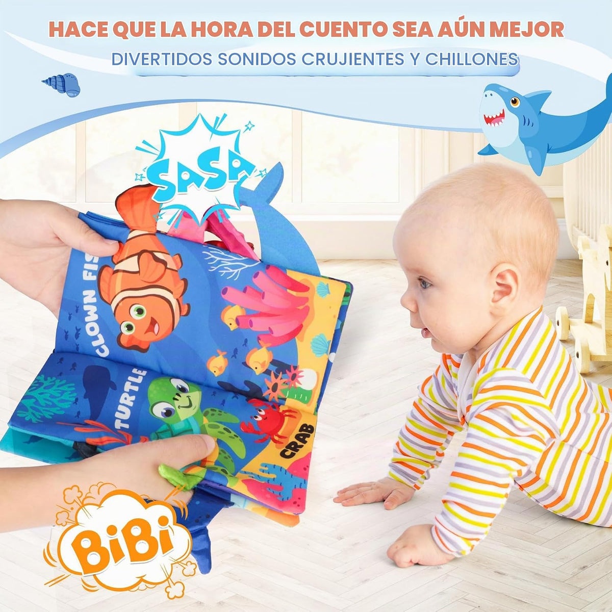 BBWOO Libro Blandito para Bebé - Juguete para Bebé - Regalo de Duch...