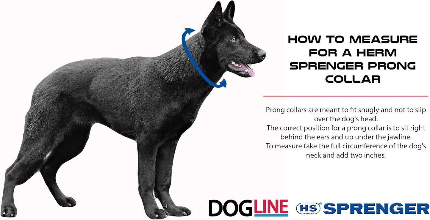 Herm Sprenger Collar de entrenamiento para perros de acero inoxidab...