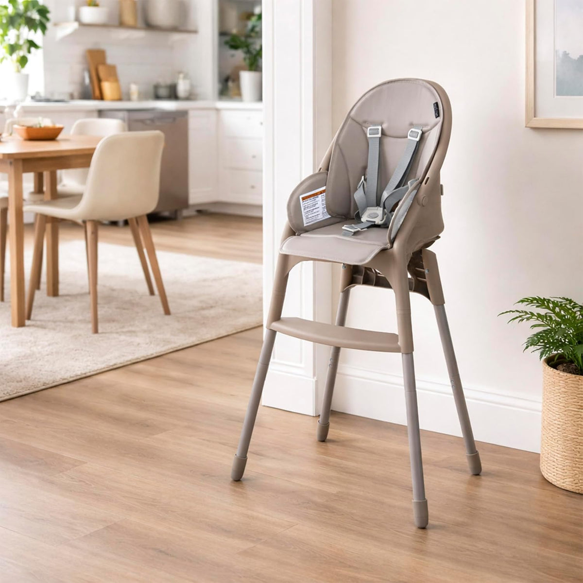 Dream On Me Chomper Champ - Silla alta 2 en 1 en gris nube