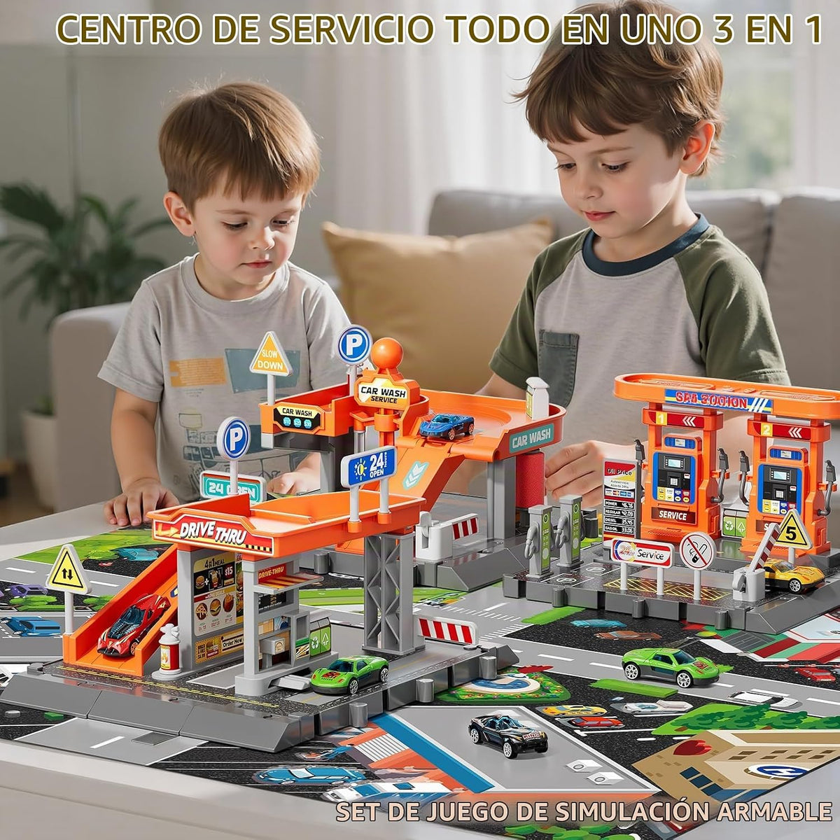 KIZONLY Conjunto de Juguetes de Coches, Juego de Actividad de 3 en...
