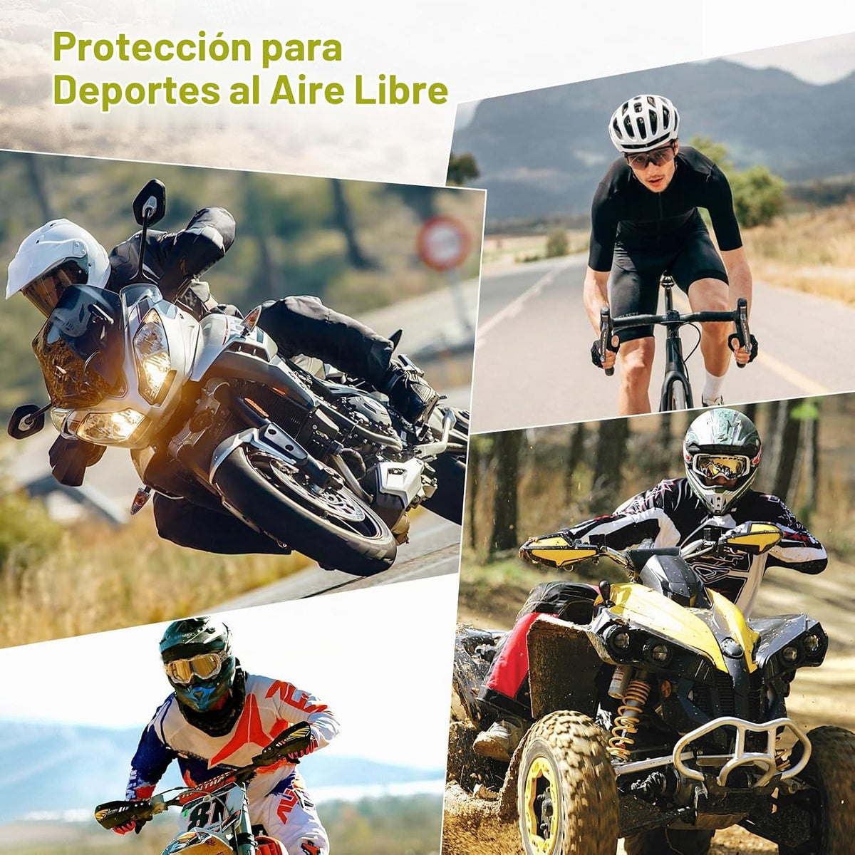 Oumurs Guantes de motocicleta para hombres y mujeres, guantes de ci...