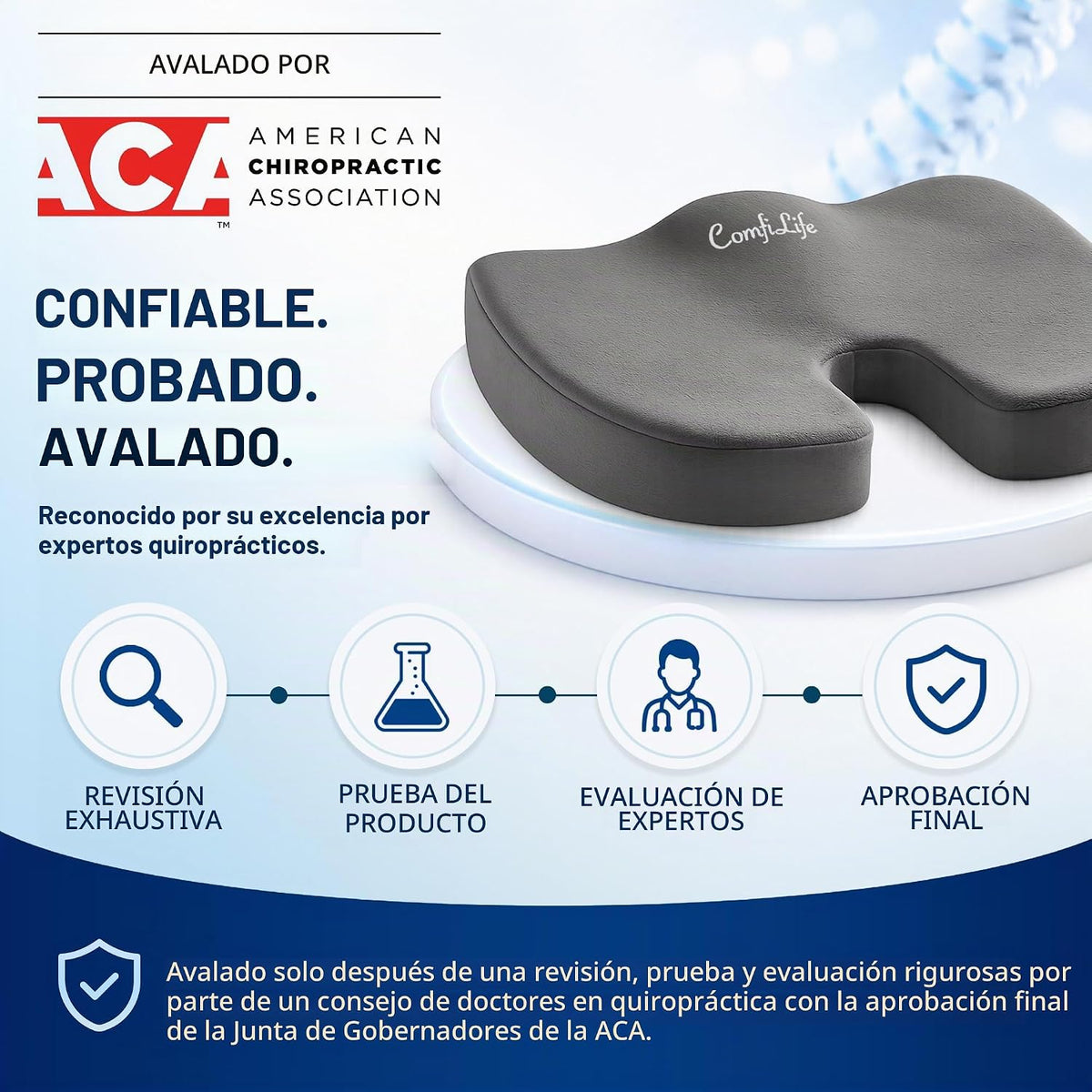 ComfiLife - Cojín prémium de gel y espuma viscoelástica para silla...