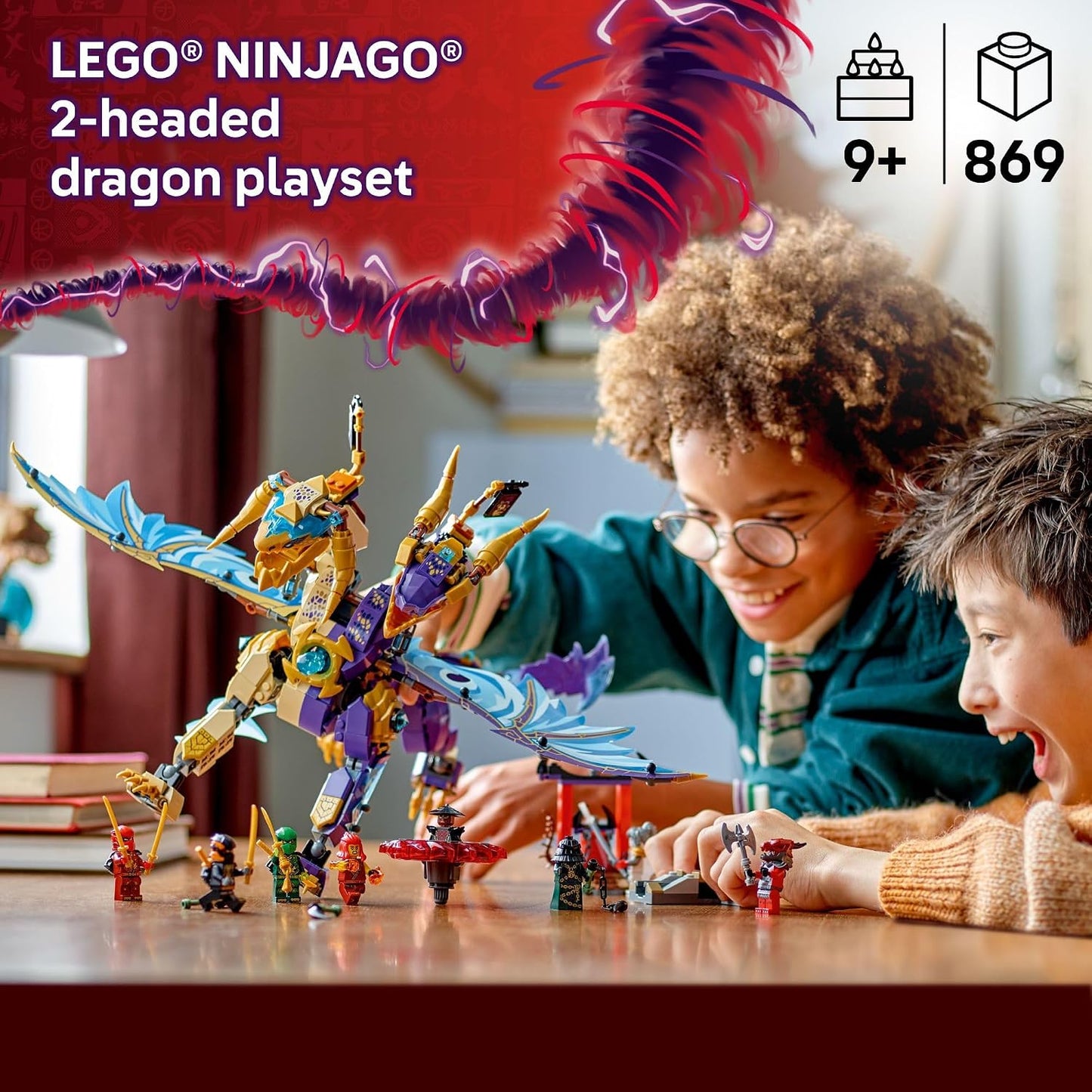 LEGO NINJAGO Dragón de Arco del Enfoque Set de Batalla - Juguete pa...