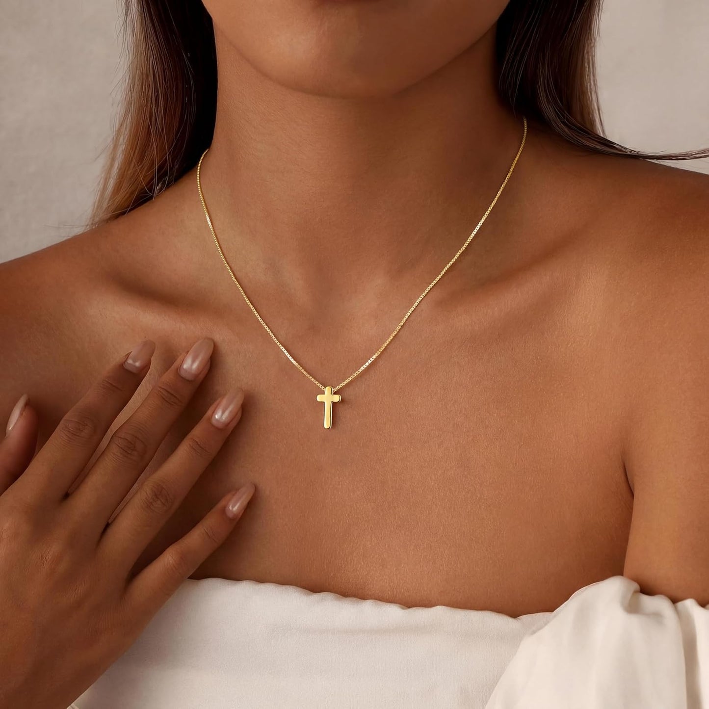 Carffordo - Collares chapados en oro para mujer, delicados collares...