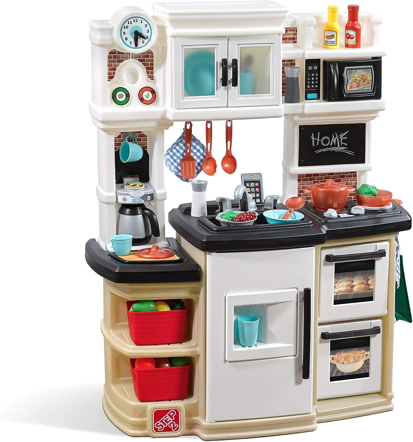 Step2 Great Gourmet - Juego de cocina para niños, cocineta para int...