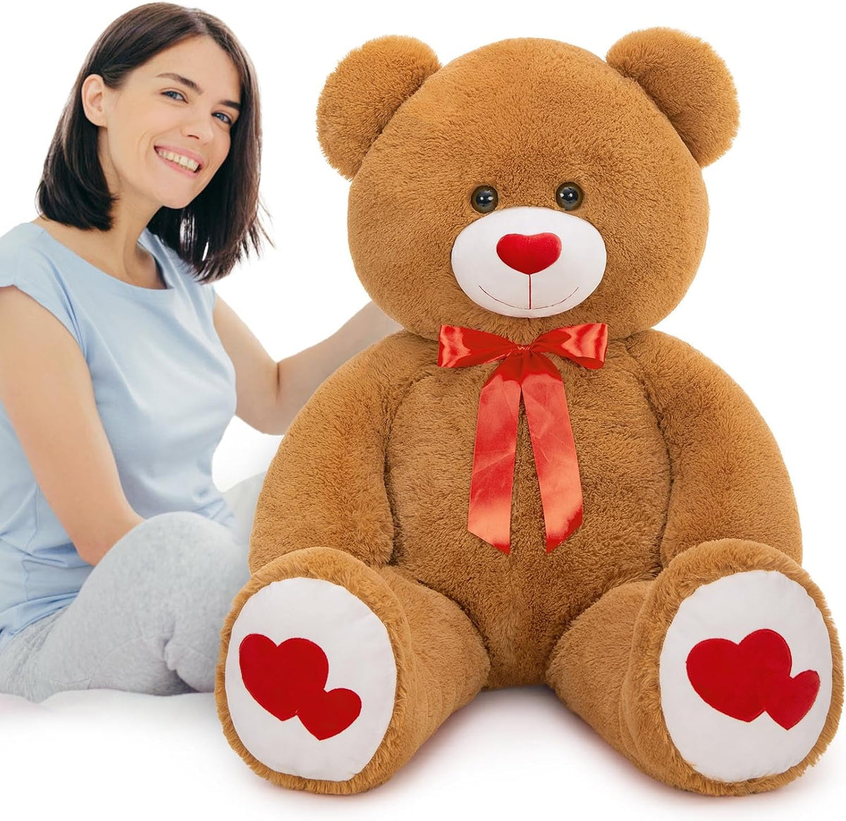 MaoGoLan Oso de peluche gigante de 47", oso de peluche grande a...