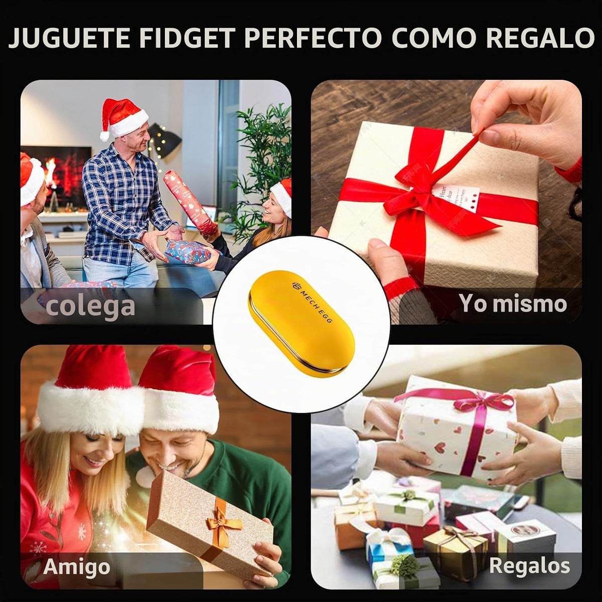 Deslizador Fidget de Metal para Adultos \u2013 Juguete Antiestrés S...