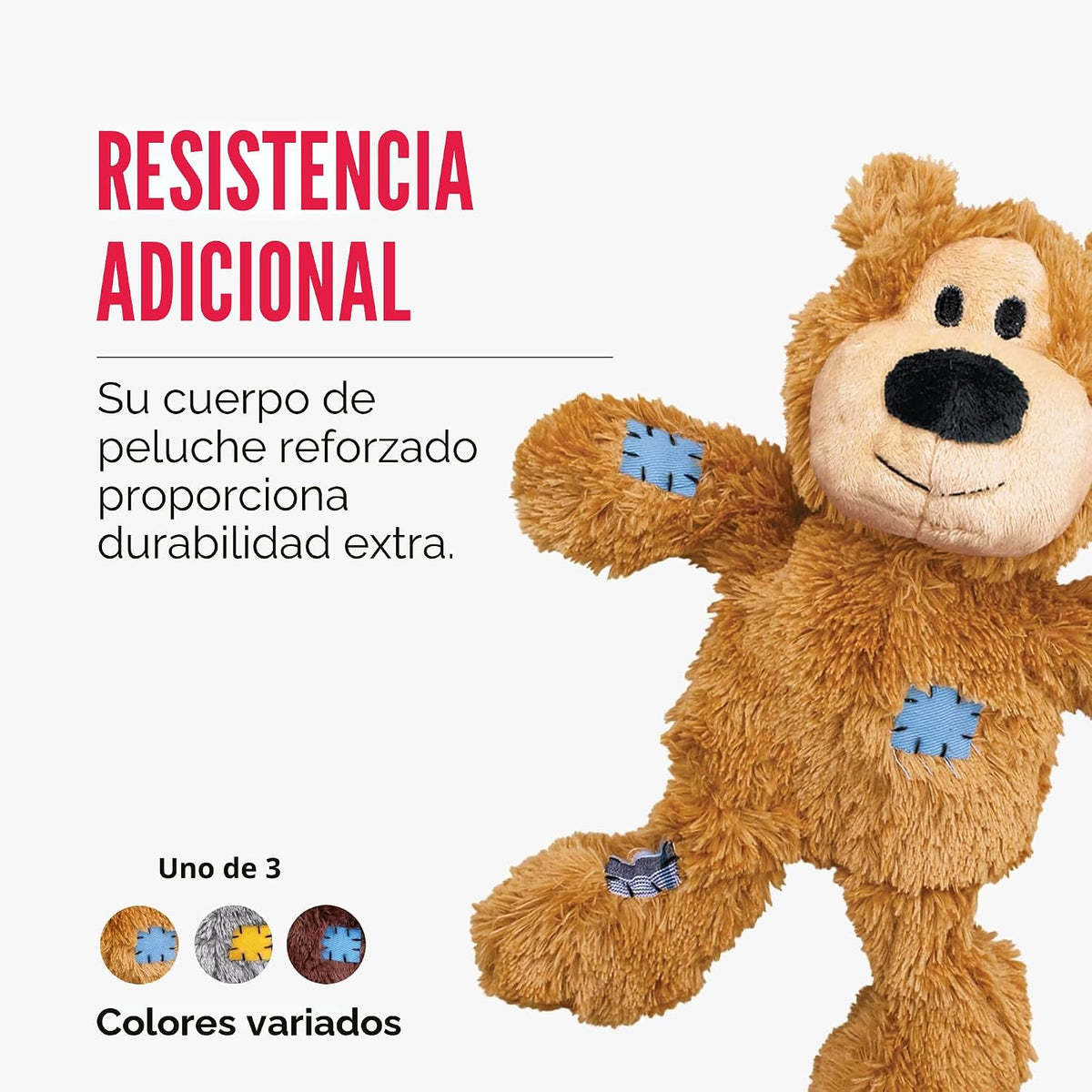 Kong Wild Knots Osos - Juguetes duraderos para perros con cuerdas a...