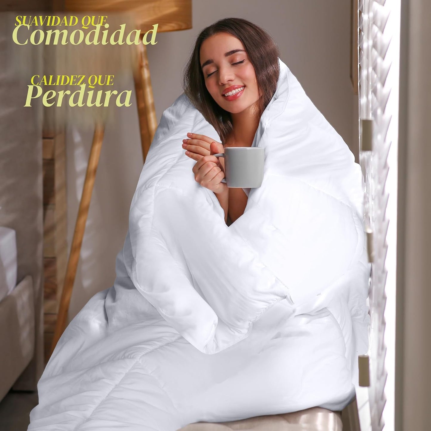 Utopia Bedding - Edredón acolchado con inserción para edredón, edre...