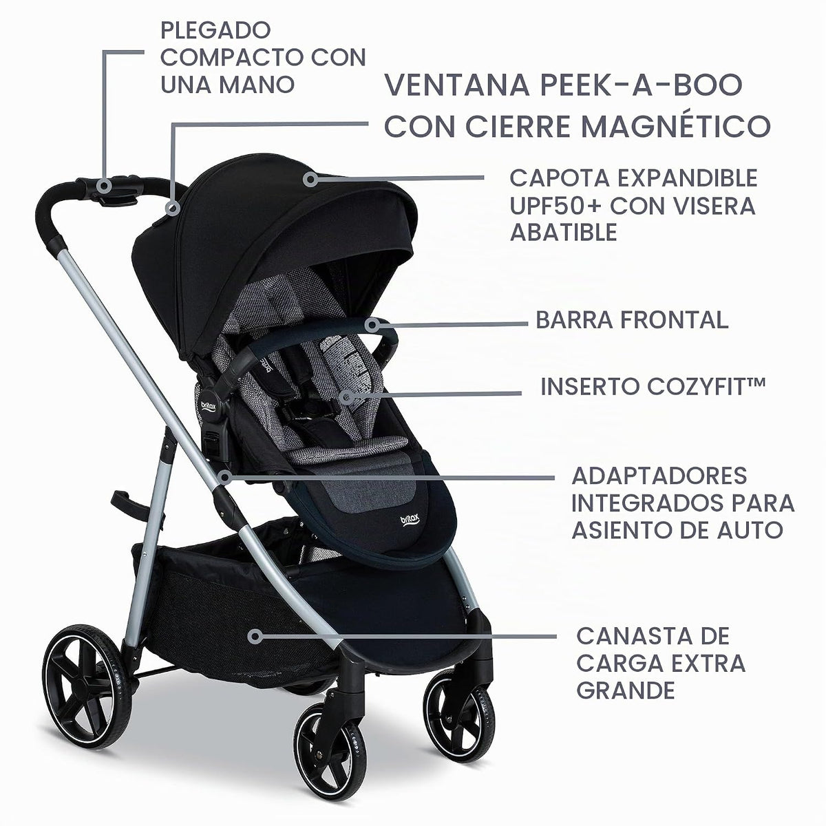 Britax - Sistema de viaje para bebé Willow Grove SC, combinación de...