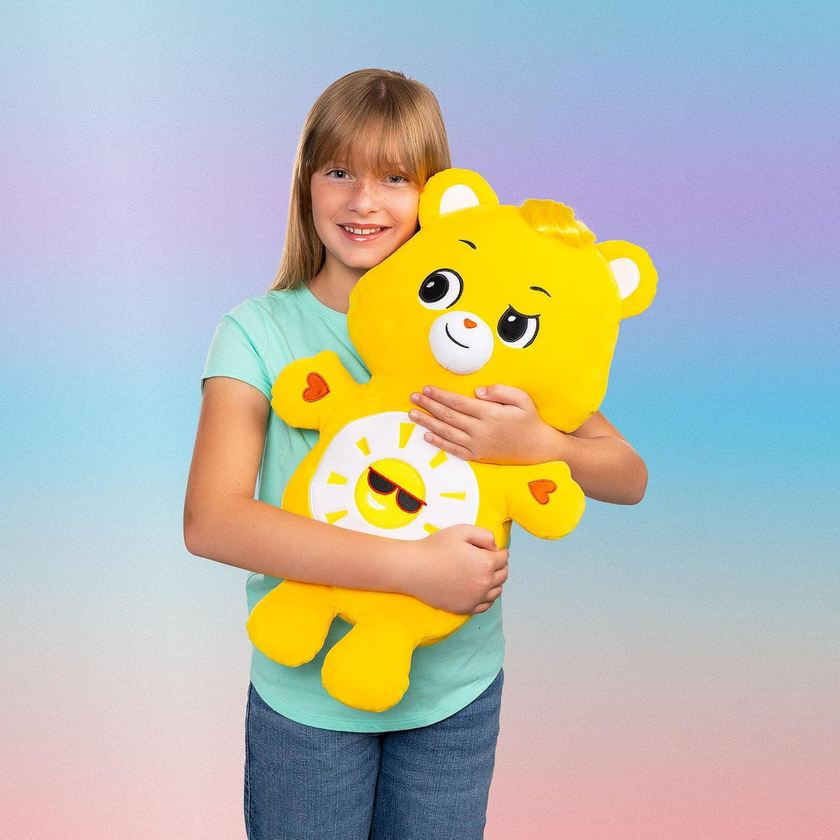 Care Bears Funshine Bear - Peluche amarillo exclusivo de Amazon de...