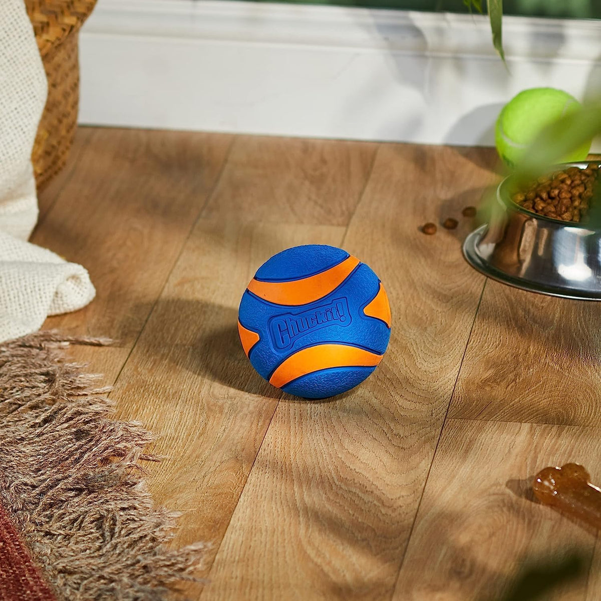 Chuckit! Pelota ultra chirriante para perros, juguete extra grande...