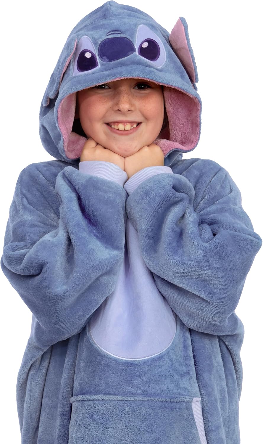 Disney Lilo And Stitch - Manta reversible con capucha para niñas, d...