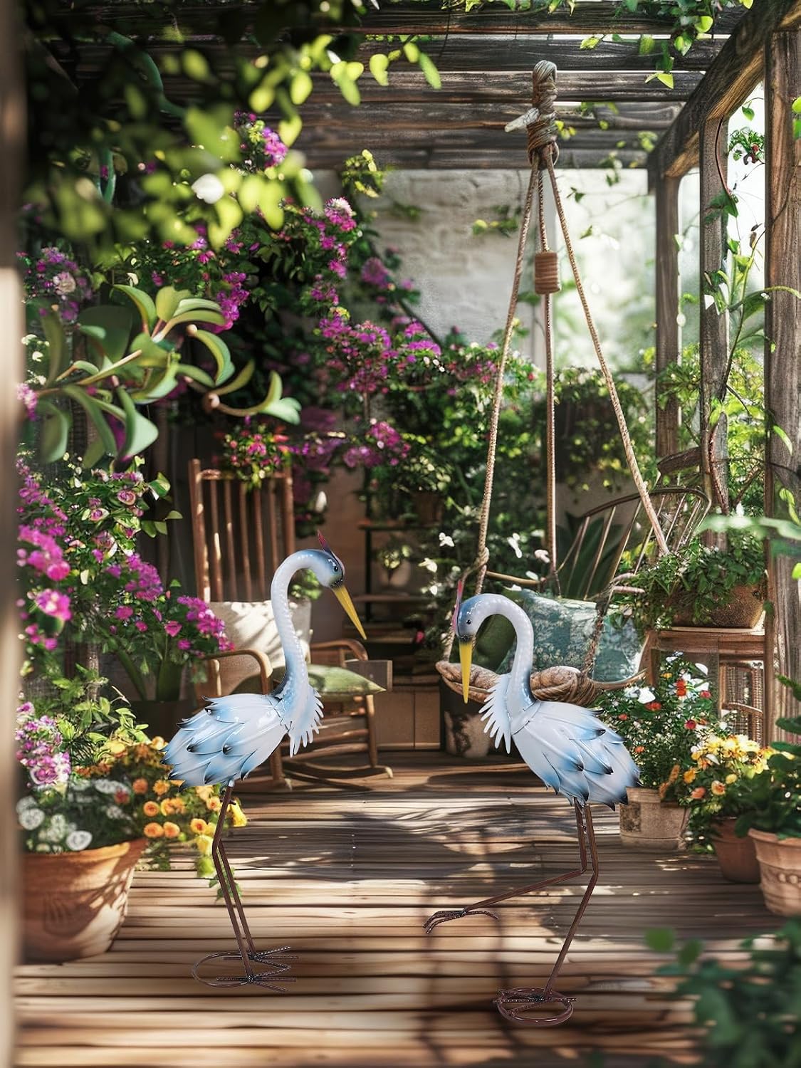 YEAHOME Estatuas de Decoración de Jardín para Exteriores, 22"\/...