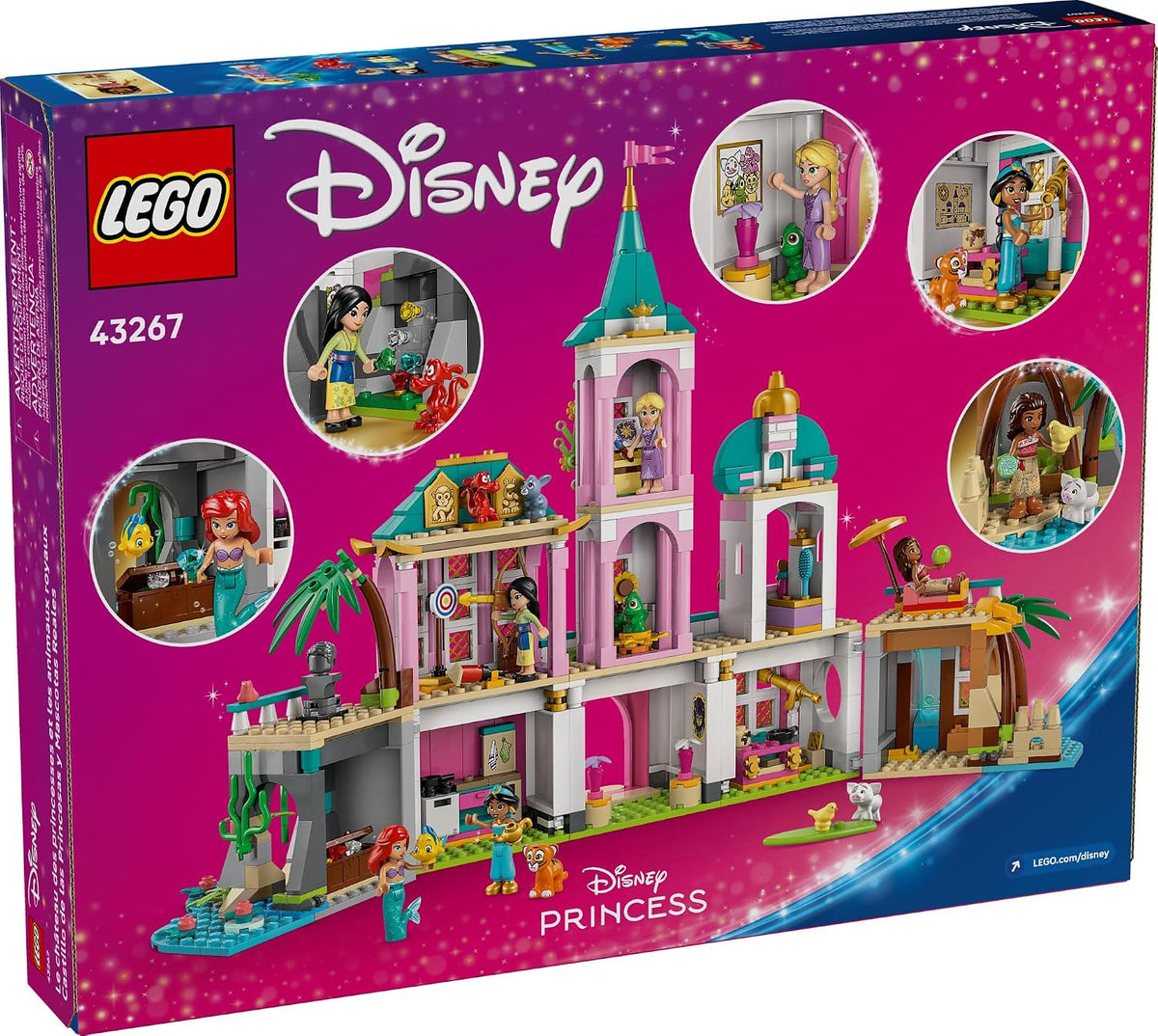LEGO Disney Princess Castillo y Mascotas Reales Juguetes Infantiles...