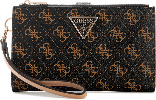 GUESS Cartera organizadora Laurel II con doble cremallera para muje...