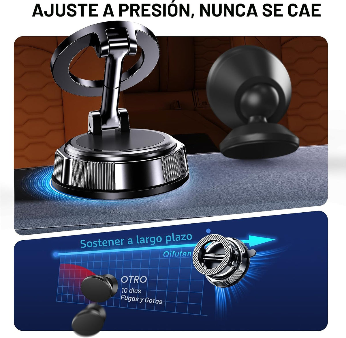 Qifutan Soporte para teléfono MagSafe para automóvil, soporte de te...