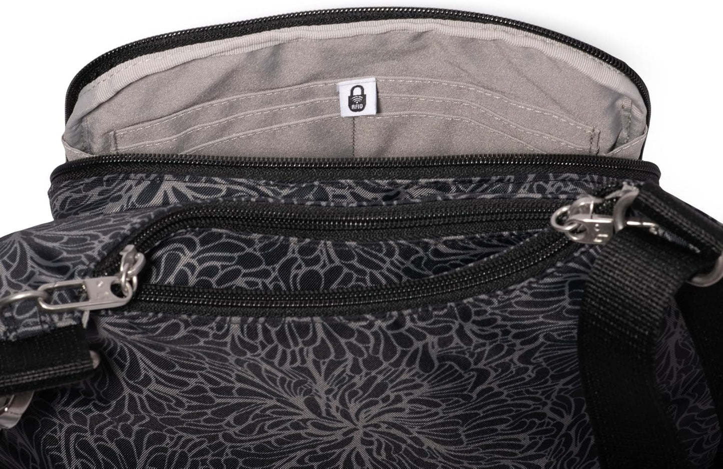 Baggallini Securtex Bandolera cruzada antirrobo 11\u201Dw X 8.5\u20...