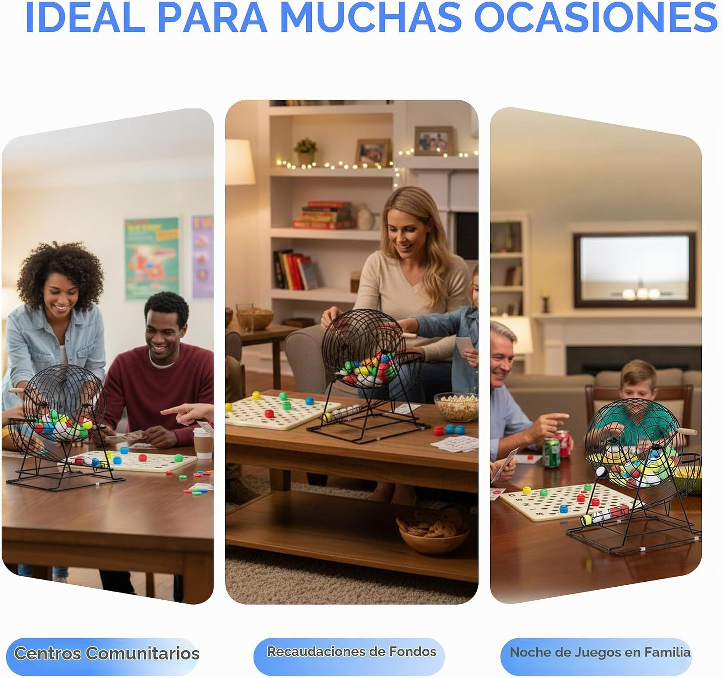 GSE - Juego de bingo profesional para adultos y grupos grandes, (ja...