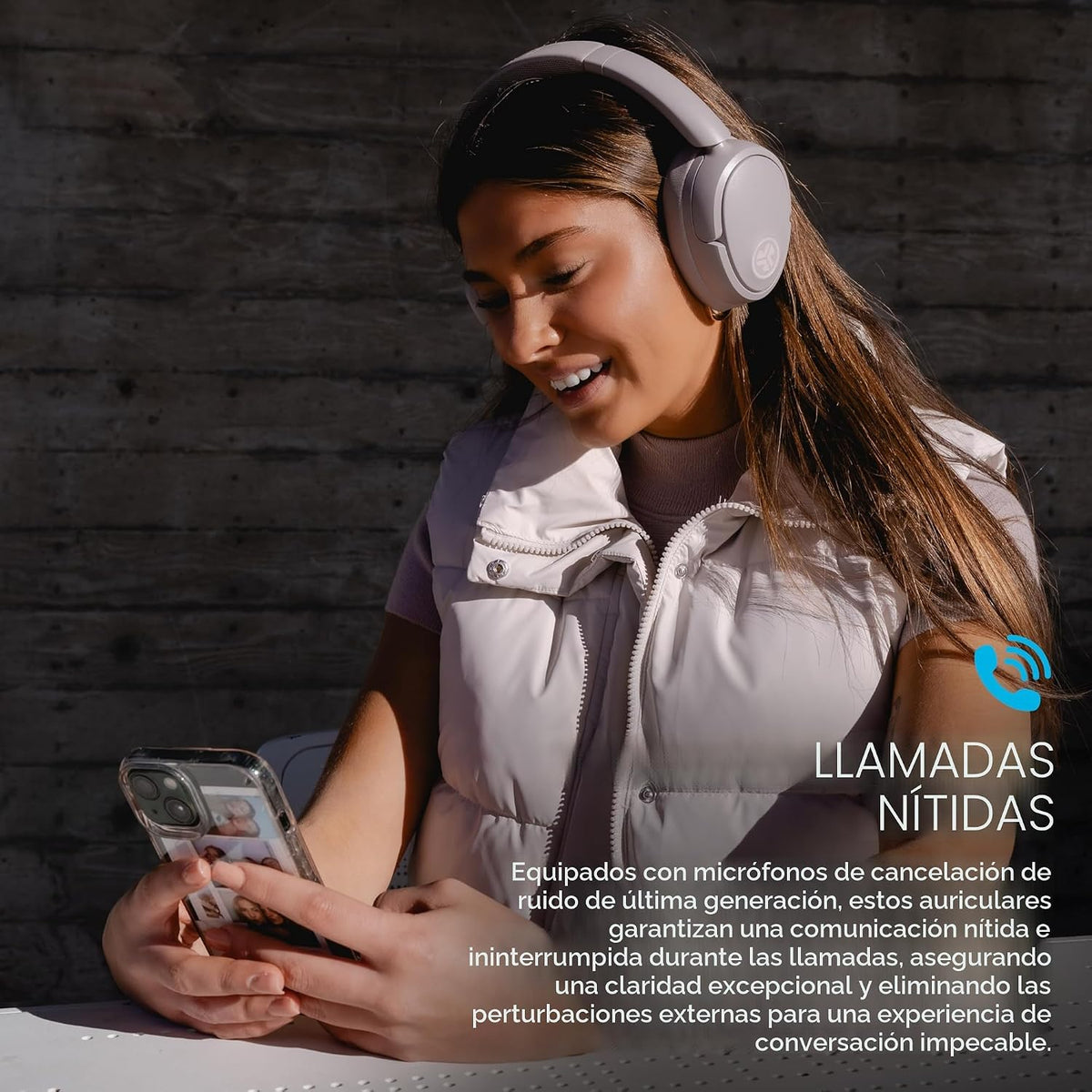 Auriculares inalámbricos JLab JBuds Lux ANC, Malva, cancelación act...