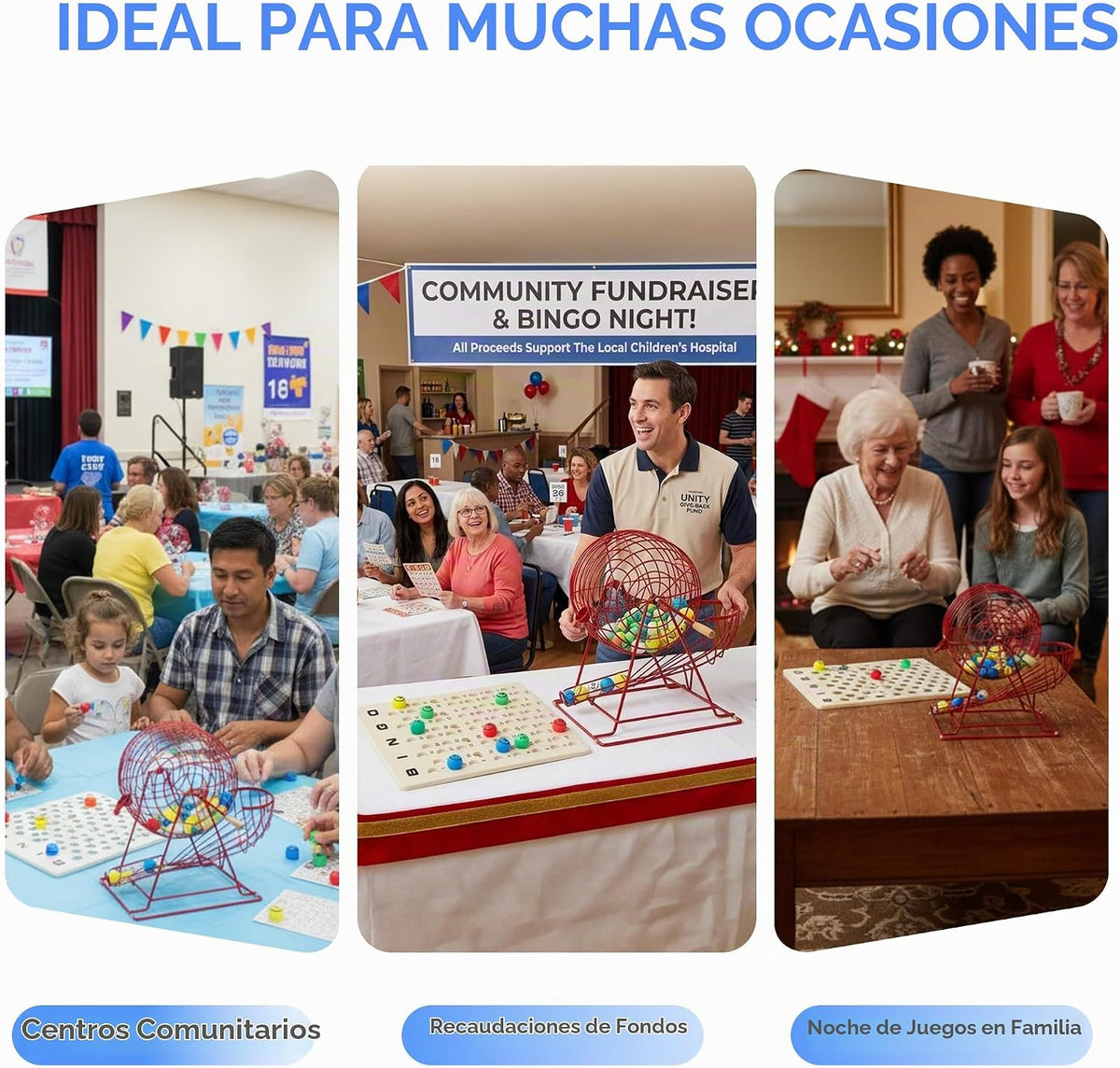 GSE - Juego de bingo profesional para adultos y grupos grandes, (ja...