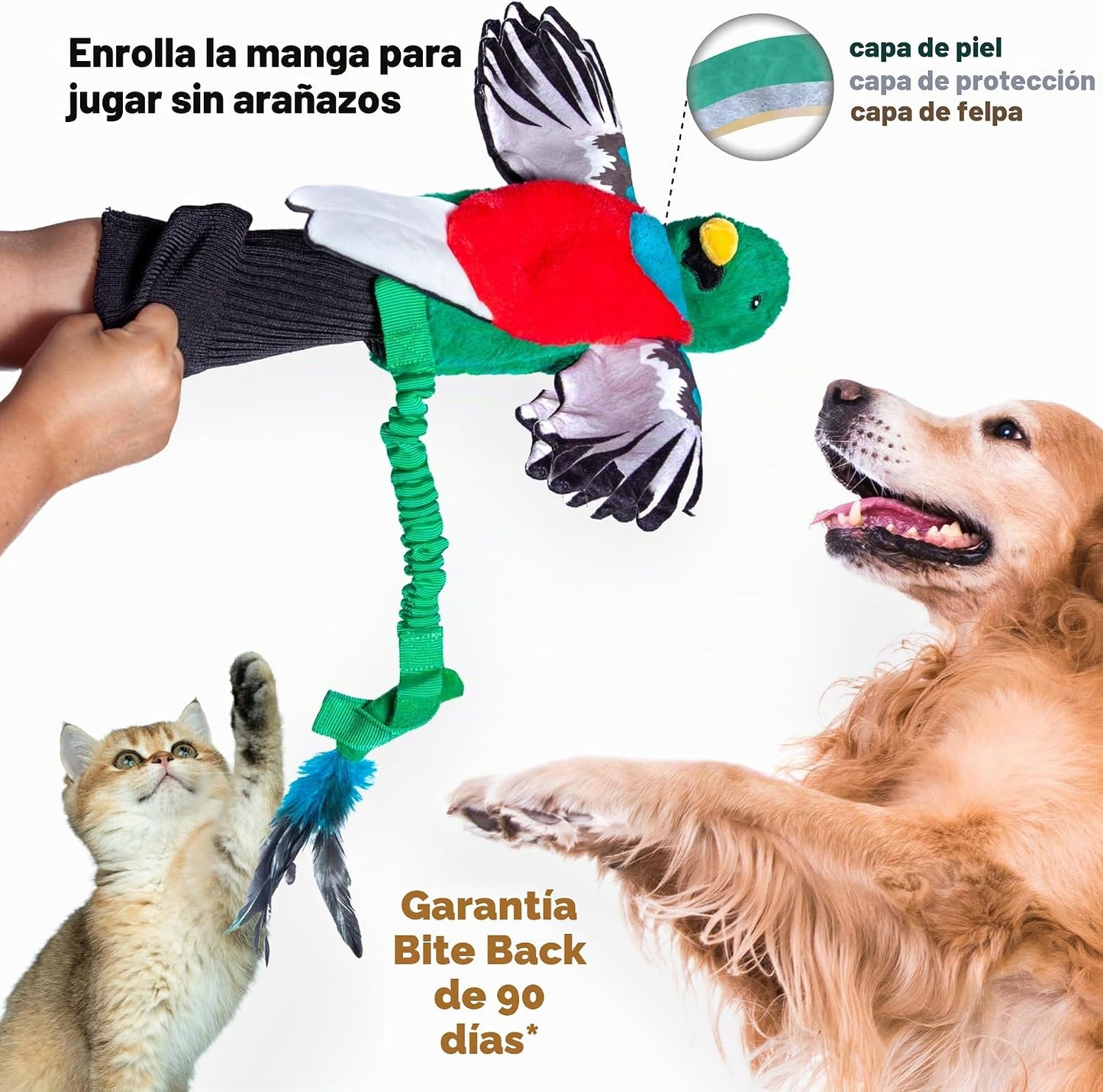 Milunova Pupr Pals - Marioneta de juguete de lucha para perros con...